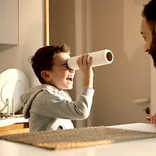 Father and Son Playing